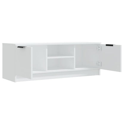 Tv-Meubel 02X35X36,5 Cm Bewerkt Hout Wit
