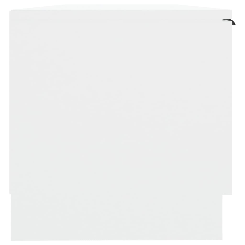 Tv-Meubel 02X35X36,5 Cm Bewerkt Hout Wit