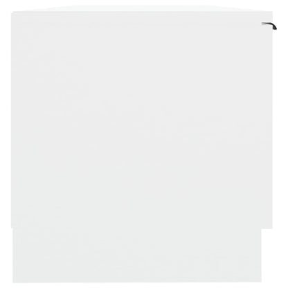Tv-Meubel 02X35X36,5 Cm Bewerkt Hout Wit