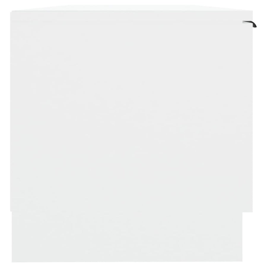 Tv-Meubel 02X35X36,5 Cm Bewerkt Hout Wit