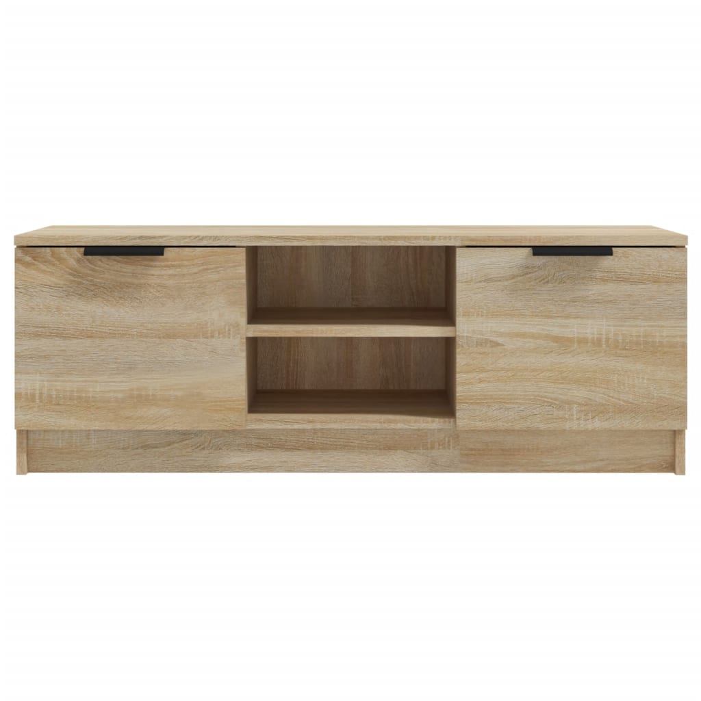 Tv-Meubel 02X35X36,5 Cm Bewerkt Hout Kleurig Sonoma eiken
