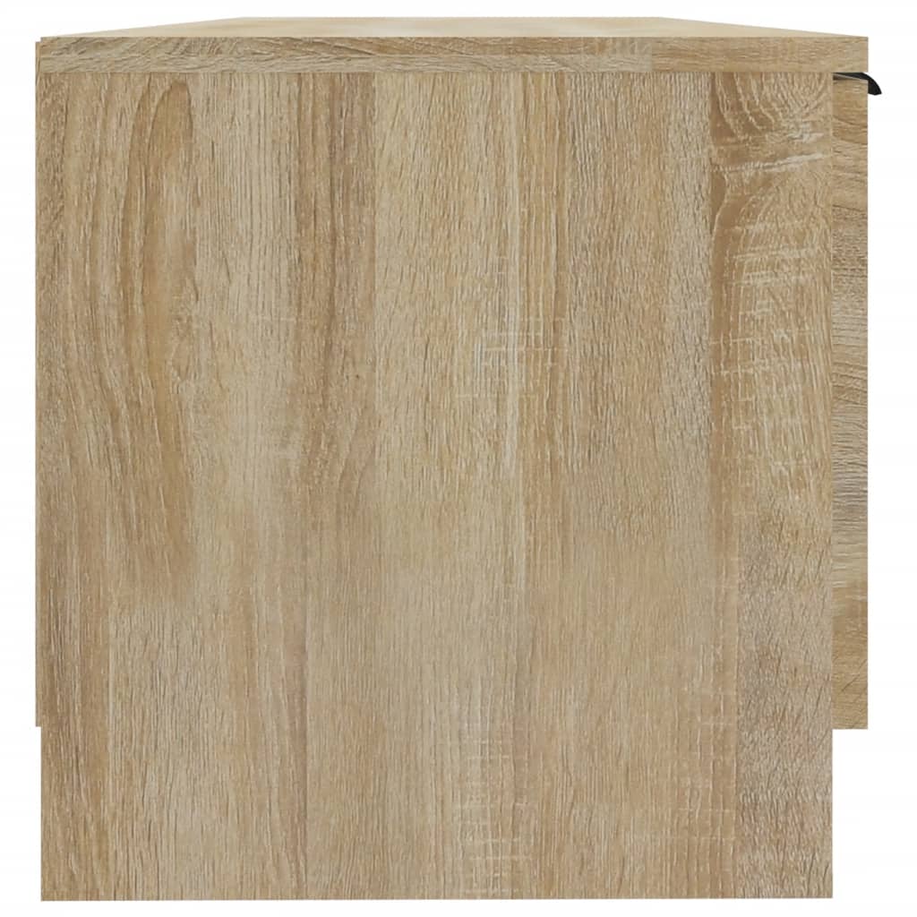 Tv-Meubel 02X35X36,5 Cm Bewerkt Hout Kleurig Sonoma eiken