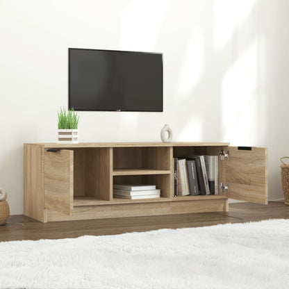 Tv-Meubel 02X35X36,5 Cm Bewerkt Hout Kleurig Sonoma eiken