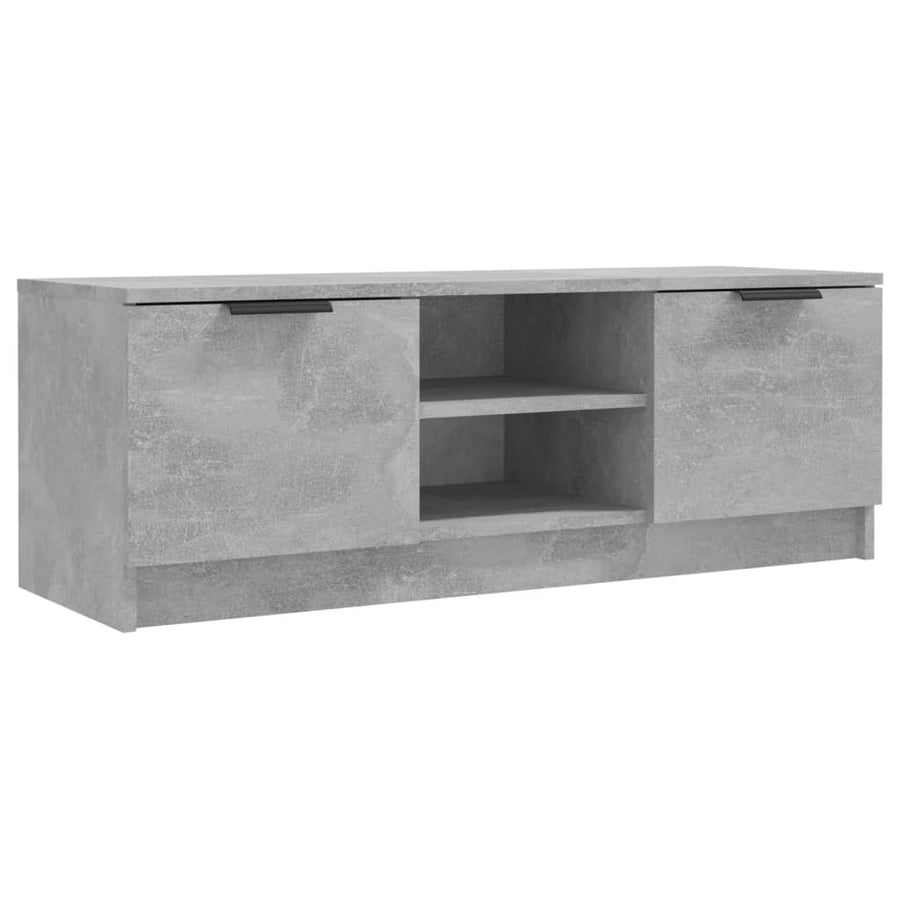 Tv-Meubel 02X35X36,5 Cm Bewerkt Hout Betongrijs