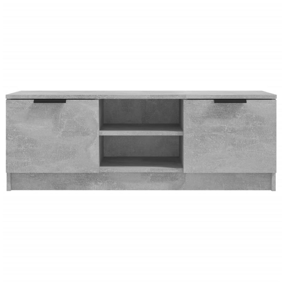 Tv-Meubel 02X35X36,5 Cm Bewerkt Hout Betongrijs