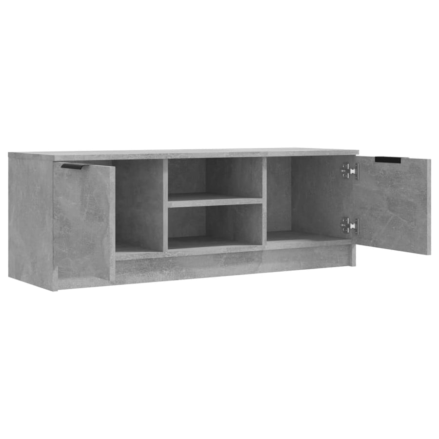 Tv-Meubel 02X35X36,5 Cm Bewerkt Hout Betongrijs