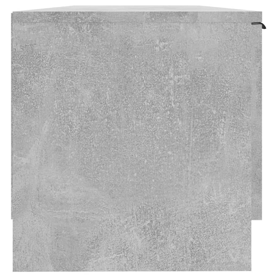 Tv-Meubel 02X35X36,5 Cm Bewerkt Hout Betongrijs