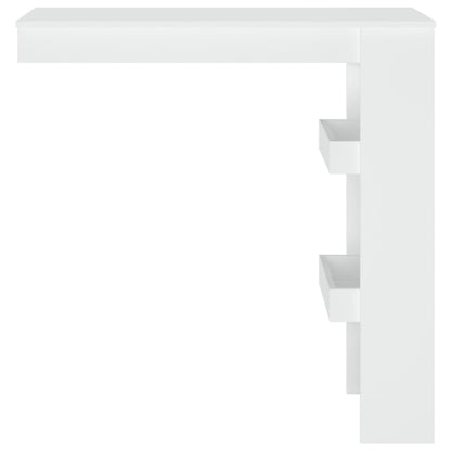 Bartafel Wandgemonteerd 102X45X103,5 Cm Bewerkt Hout Wit