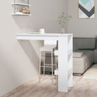 Wall-Mounted Bar Table 102X45X103.5 Cm Engineered Wood White