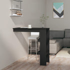 Bartafel wandmontage 102x45x103,5 cm bewerkt hout zwart