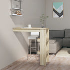 Wall-mounted bar table 102x45x103.5 cm engineered wood oak colour