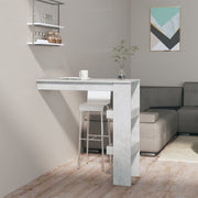 Wall-Mounted Bar Table 102x45x103.5 cm Engineered Wood Grey