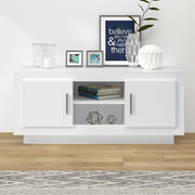 Tv-meubel 102x35x45 cm wit bewerkt hout