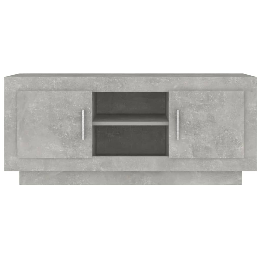 Tv-Meubel 02X35X45 Cm Bewerkt Hout Betongrijs