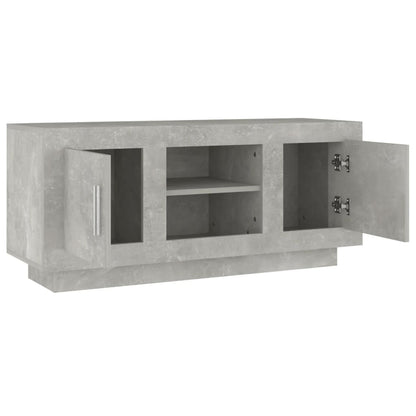 Tv-Meubel 02X35X45 Cm Bewerkt Hout Betongrijs