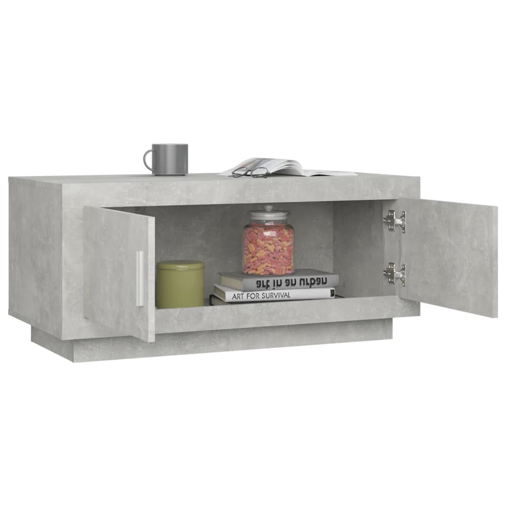 Salontafel 02X50X45 Cm Bewerkt Hout Betongrijs