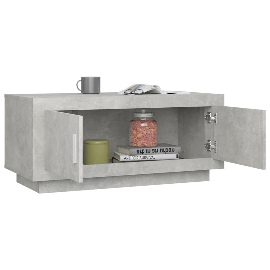 Salontafel 02X50X45 Cm Bewerkt Hout Betongrijs