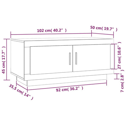 Salontafel 02X50X45 Cm Bewerkt Hout Betongrijs