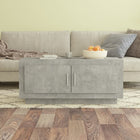 Coffee table 102x50x45 cm engineered wood concrete grey