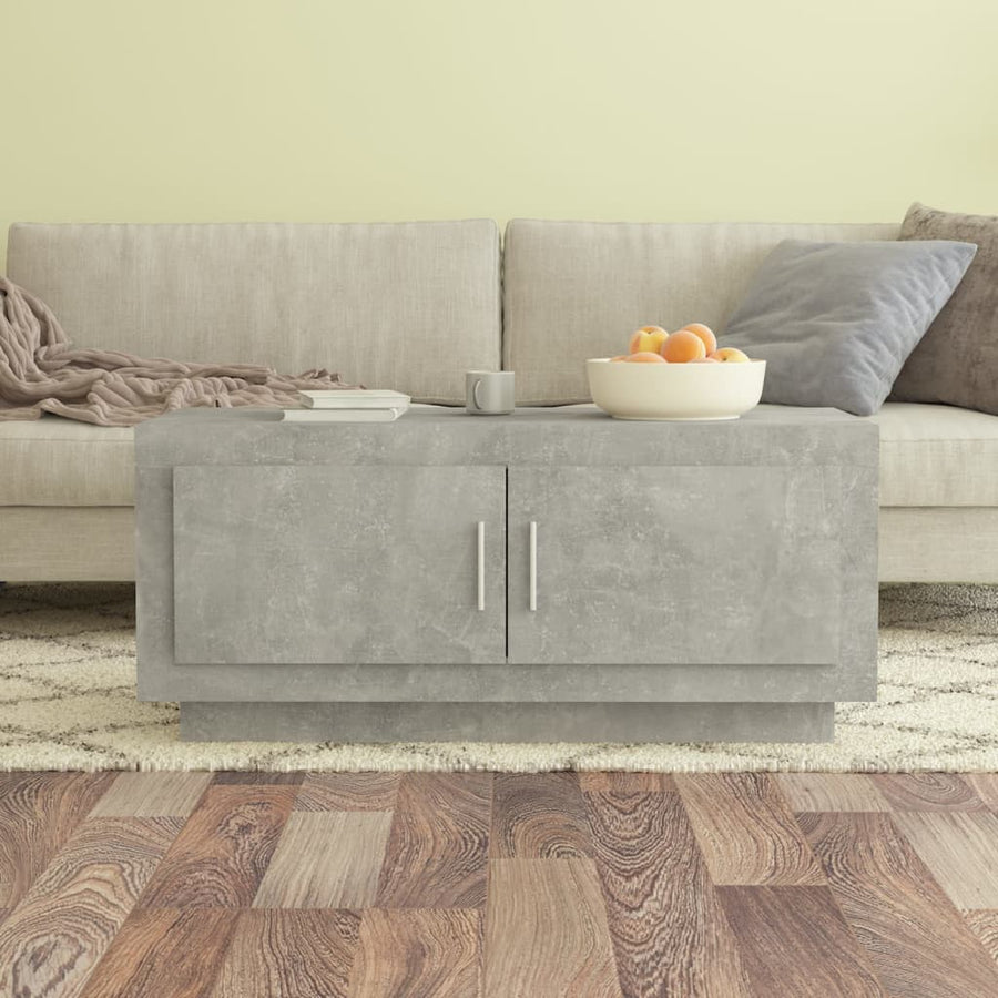 Salontafel 02X50X45 Cm Bewerkt Hout Betongrijs