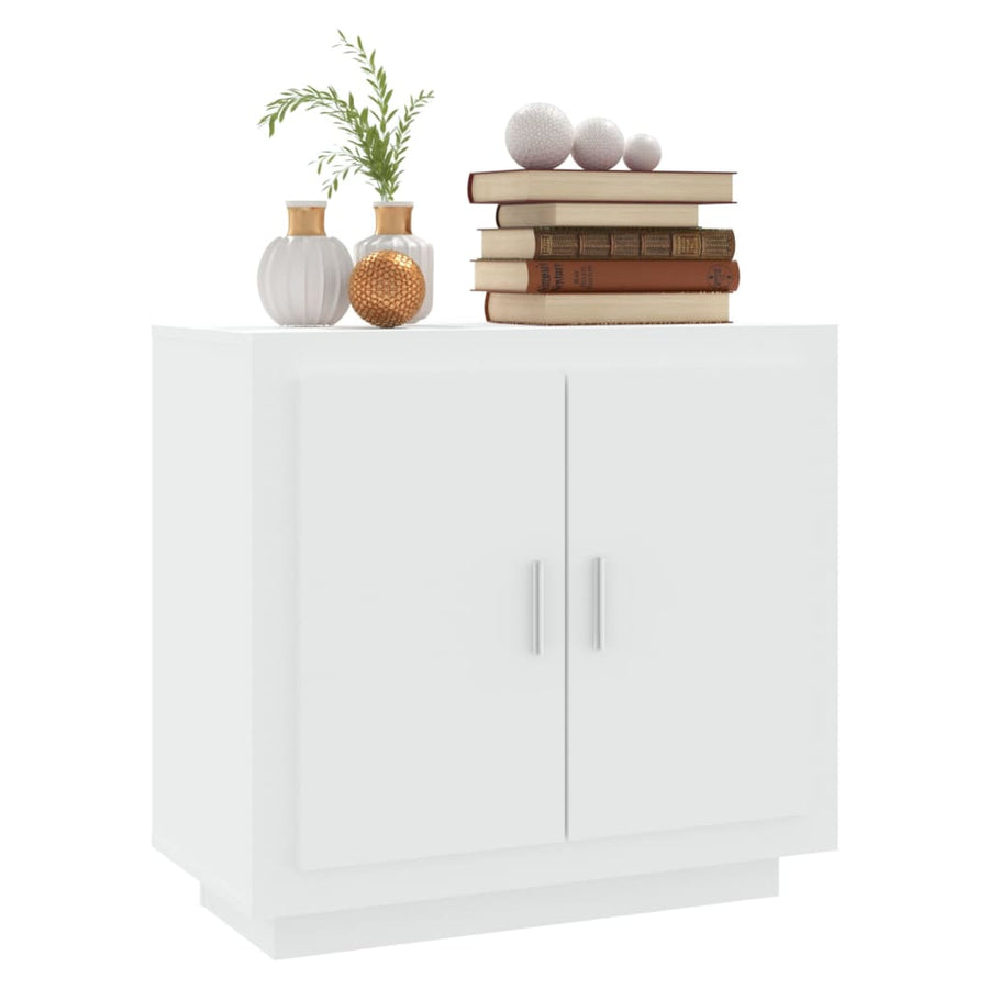 Dressoir 80x40x75 cm bewerkt hout wit Wit