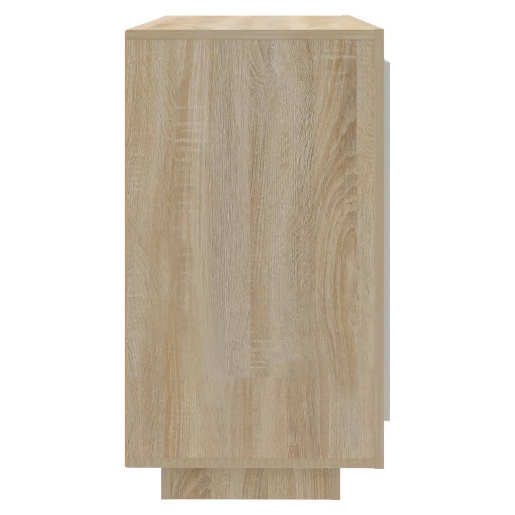 Dressoir 80X40X75 Cm Bewerkt Hout Kleurig Sonoma eiken