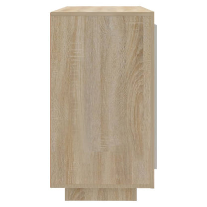 Dressoir 80X40X75 Cm Bewerkt Hout Kleurig Sonoma eiken
