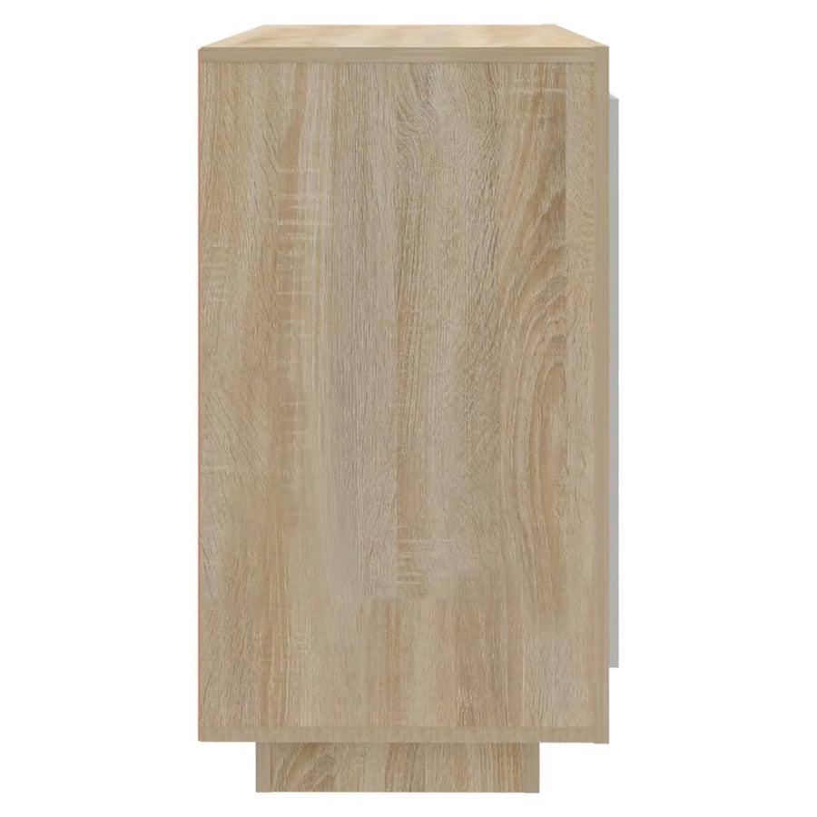 Dressoir 80X40X75 Cm Bewerkt Hout Kleurig Sonoma eiken