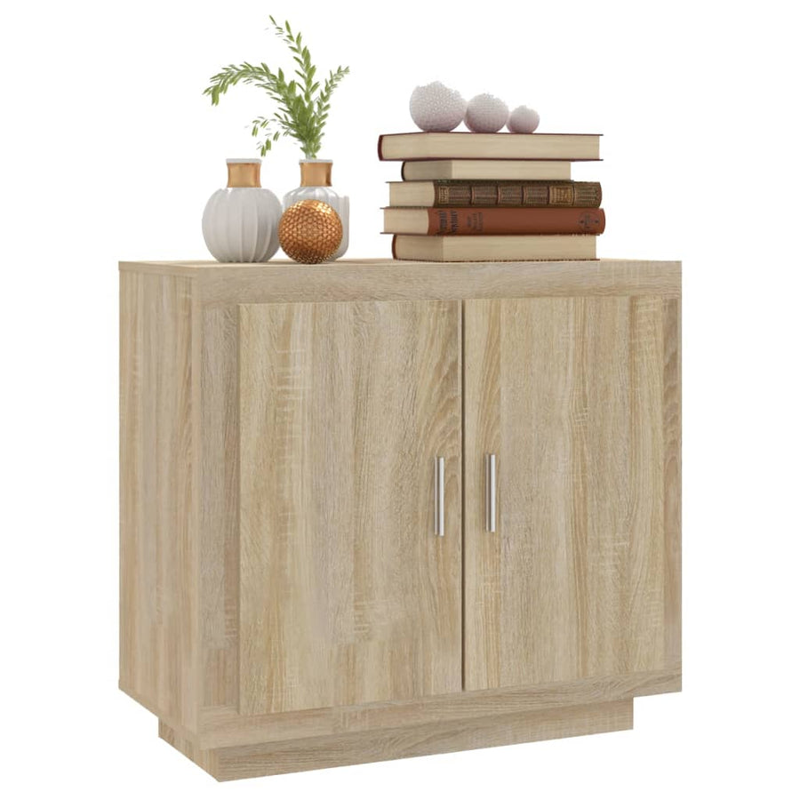 Dressoir 80X40X75 Cm Bewerkt Hout Kleurig Sonoma eiken
