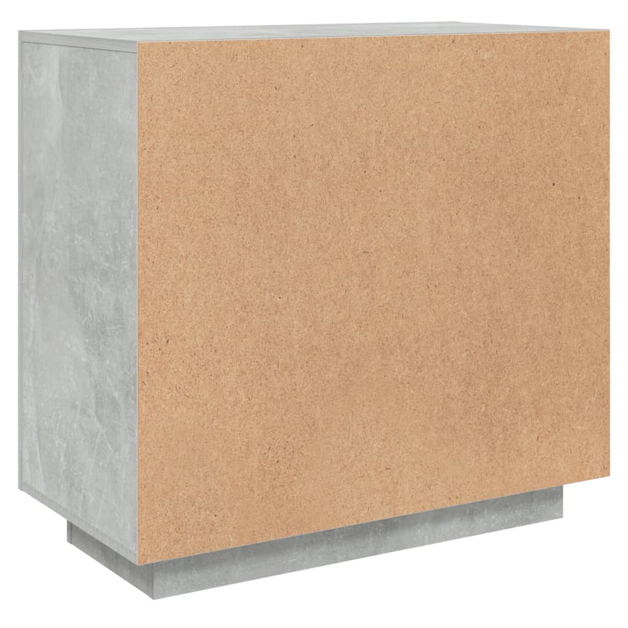 Dressoir 80X40X75 Cm Bewerkt Hout Betongrijs