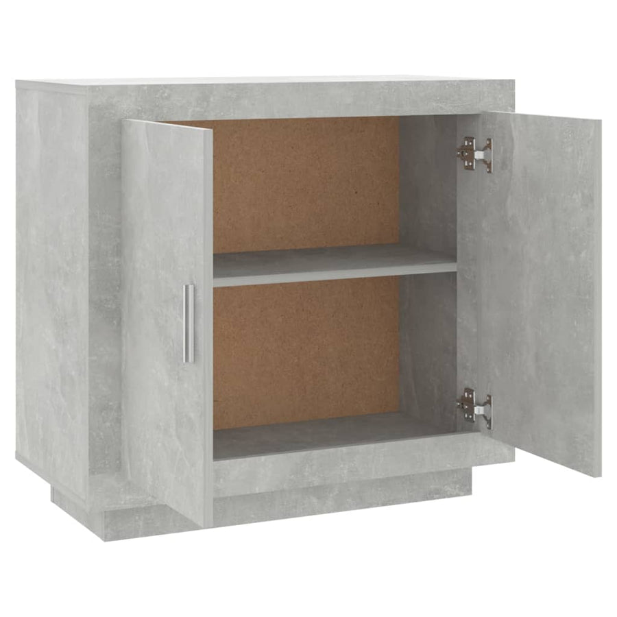 Dressoir 80X40X75 Cm Bewerkt Hout Betongrijs