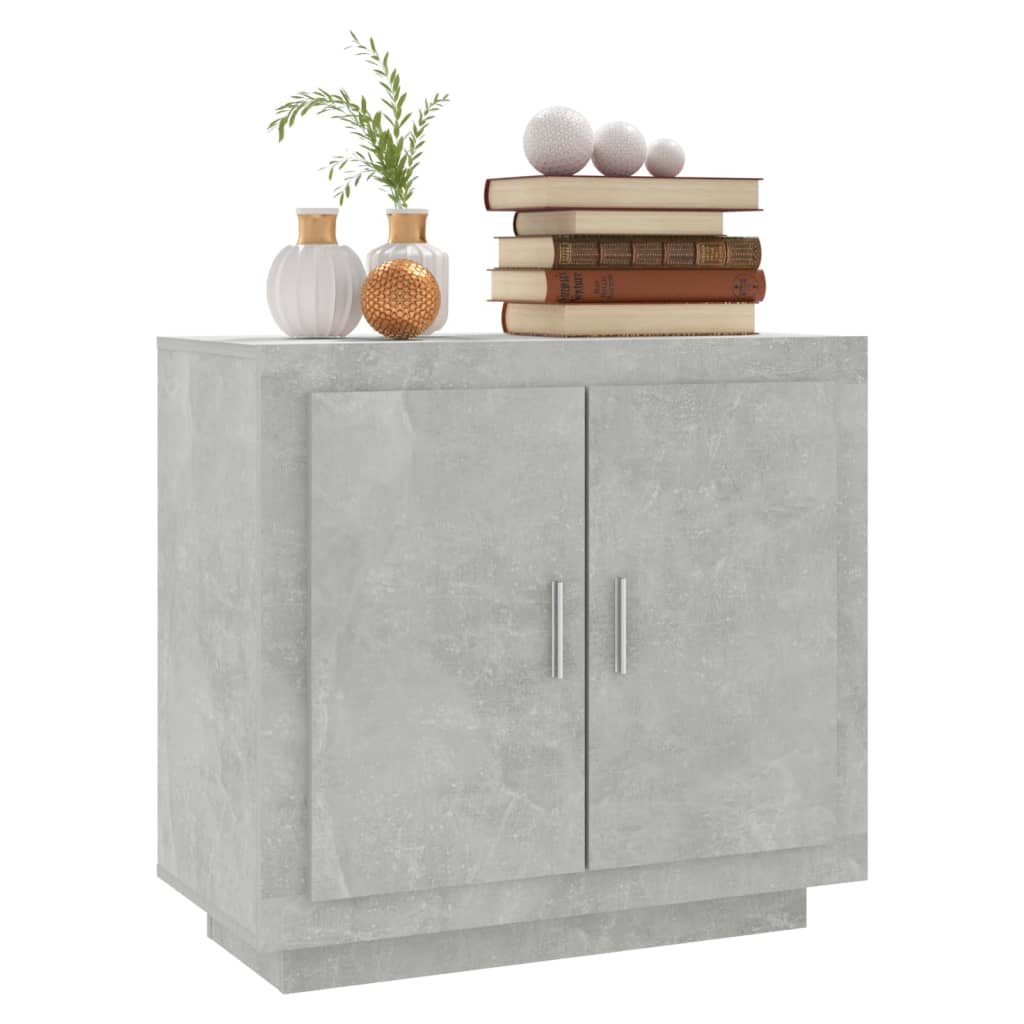 Dressoir 80X40X75 Cm Bewerkt Hout Betongrijs