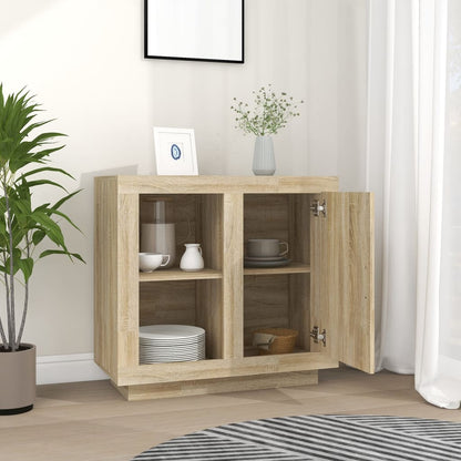 Dressoir 80X40X75 Cm Kleurig Sonoma eiken