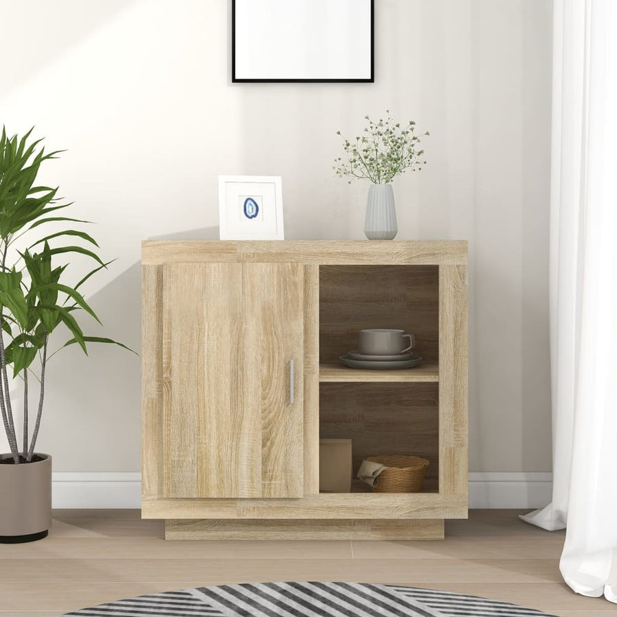 Dressoir 80X40X75 Cm Kleurig Sonoma eiken