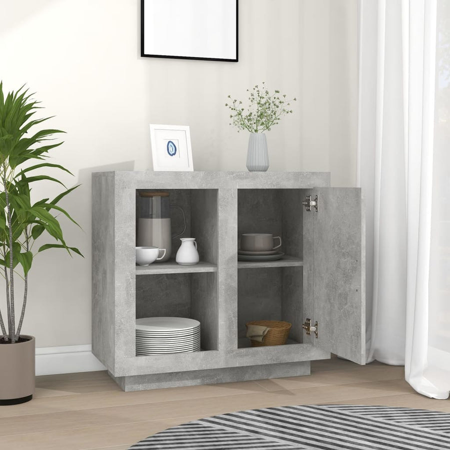 Dressoir 80X40X75 Cm Betongrijs