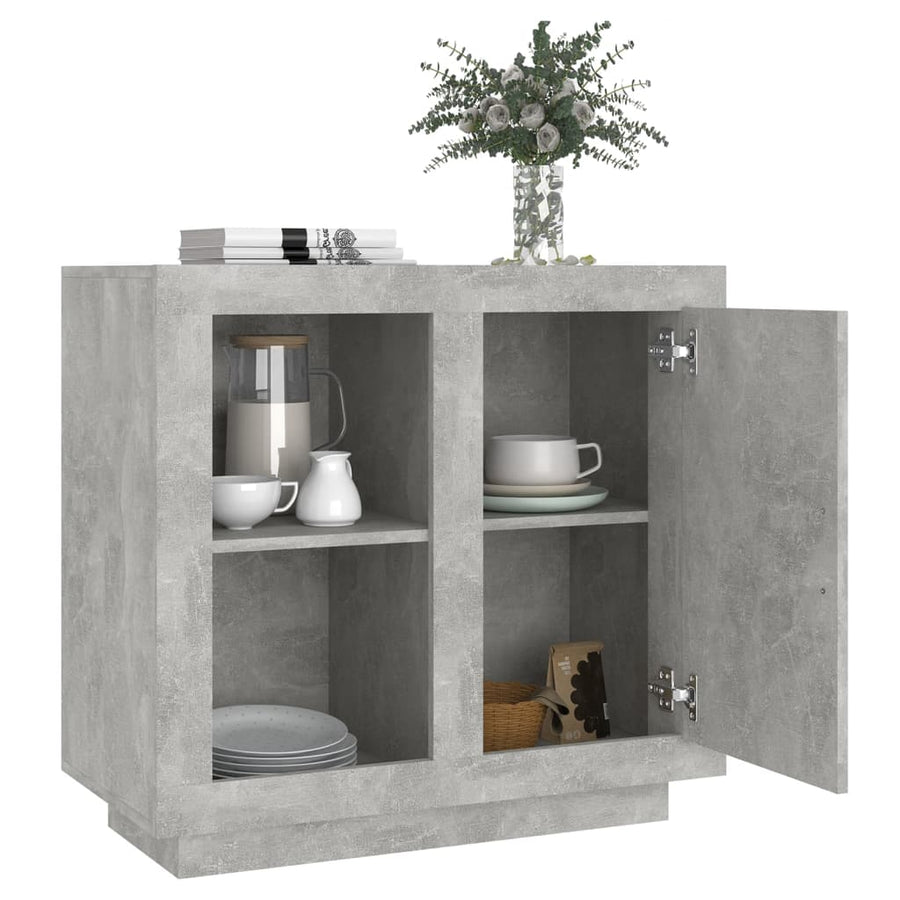 Dressoir 80X40X75 Cm Betongrijs