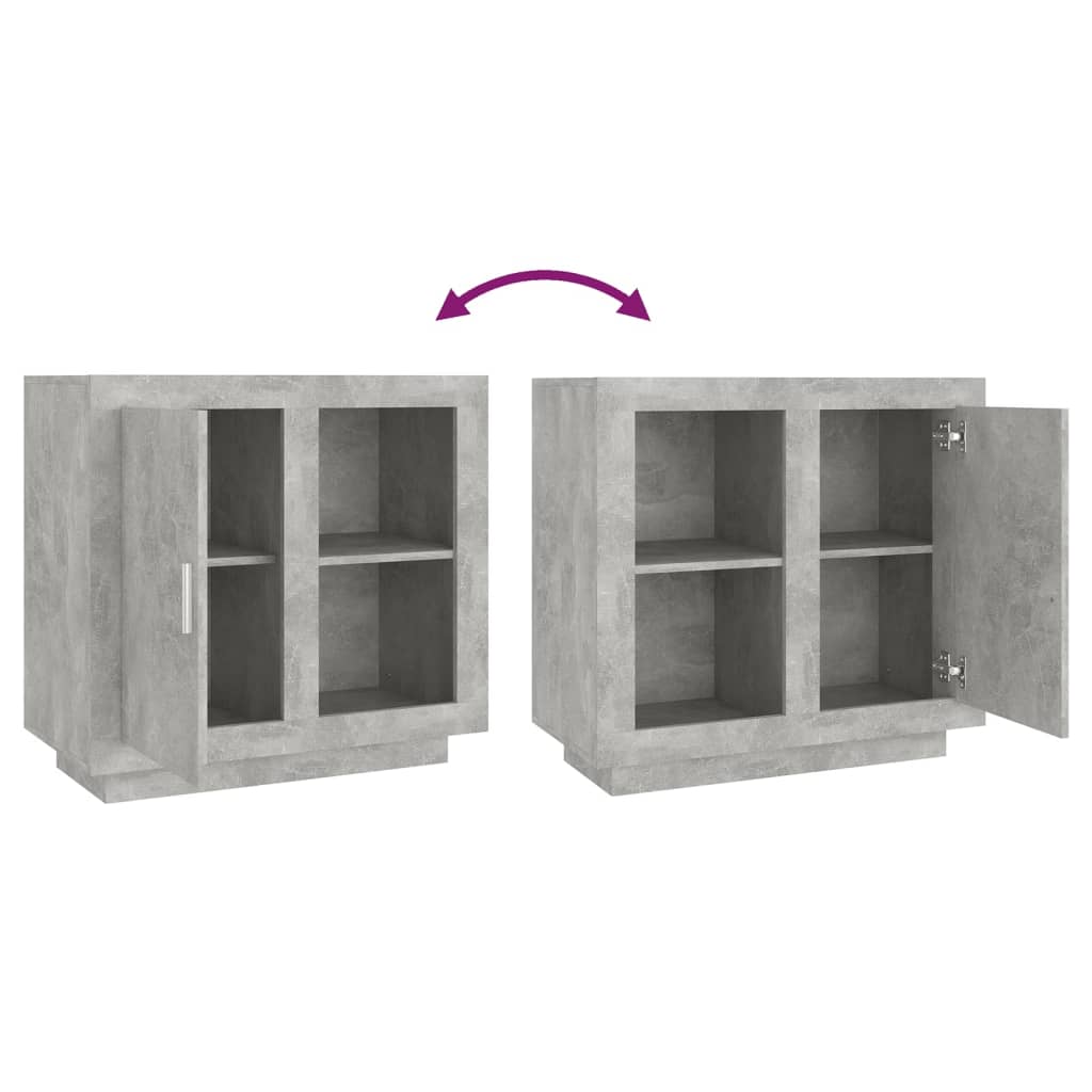 Dressoir 80X40X75 Cm Betongrijs