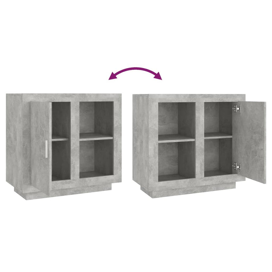 Dressoir 80X40X75 Cm Betongrijs