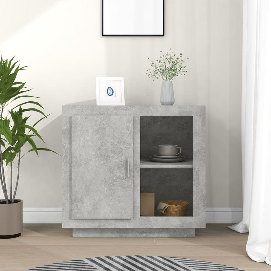 Dressoir 80X40X75 Cm Betongrijs