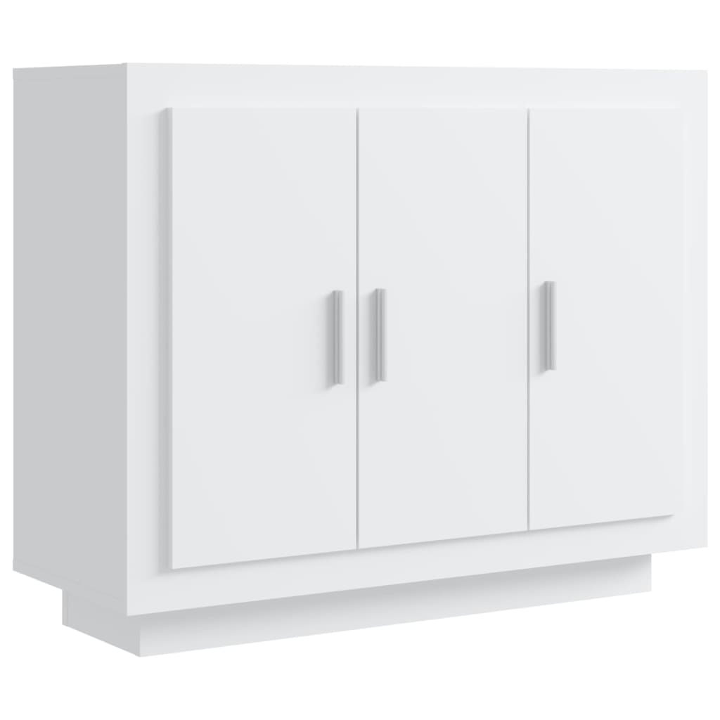 Dressoir 92X35X75 Cm Bewerkt Hout Wit
