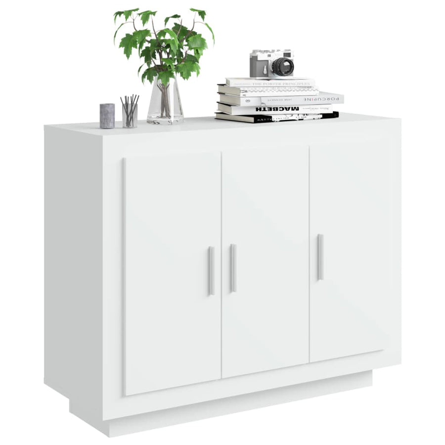 Dressoir 92X35X75 Cm Bewerkt Hout Wit
