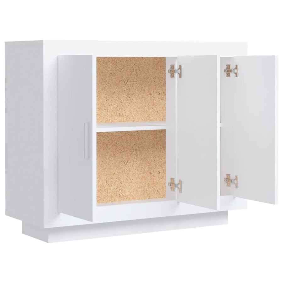 Dressoir 92X35X75 Cm Bewerkt Hout Wit
