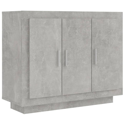 Dressoir 92X35X75 Cm Bewerkt Hout Betongrijs