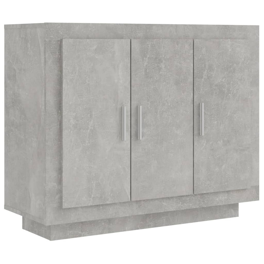 Dressoir 92X35X75 Cm Bewerkt Hout Betongrijs