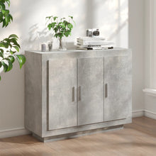 Dressoir 92X35X75 Cm Bewerkt Hout Betongrijs