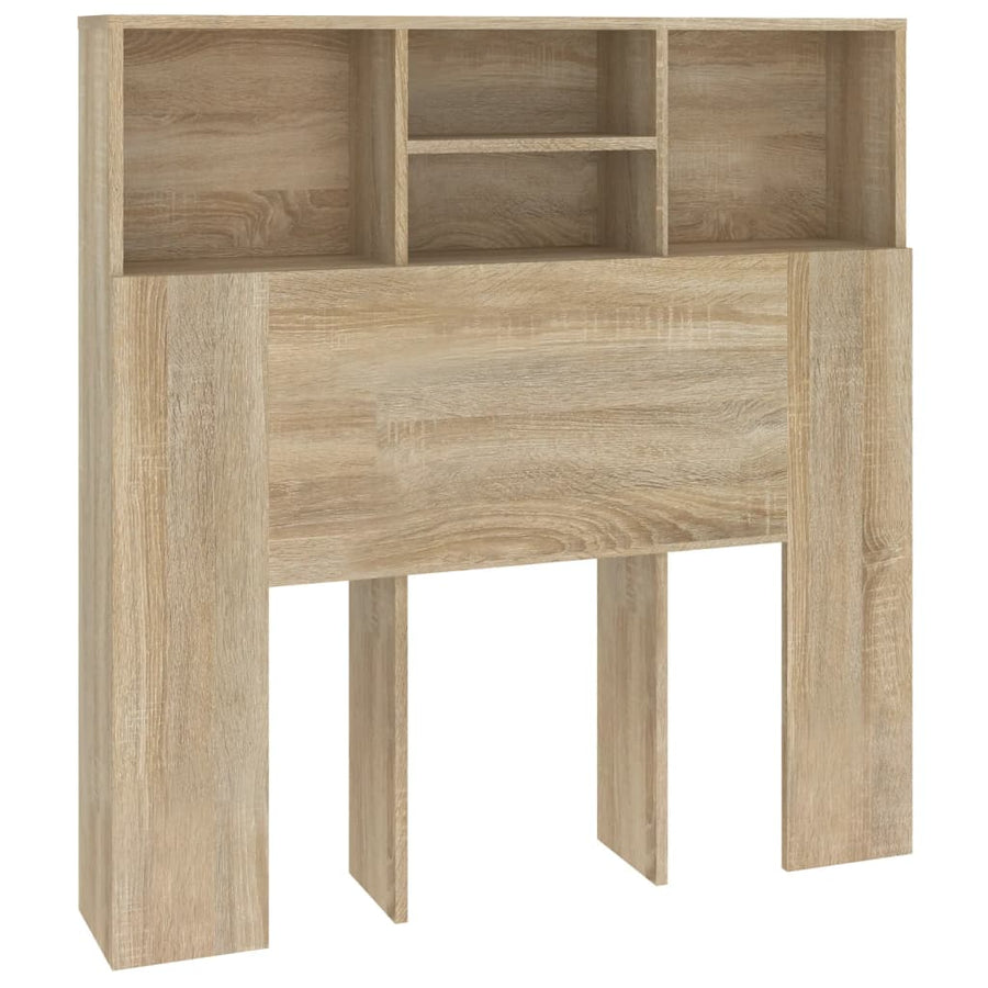 Hoofdbordkast 00X9X03,5 Cm Kleurig Sonoma eiken
