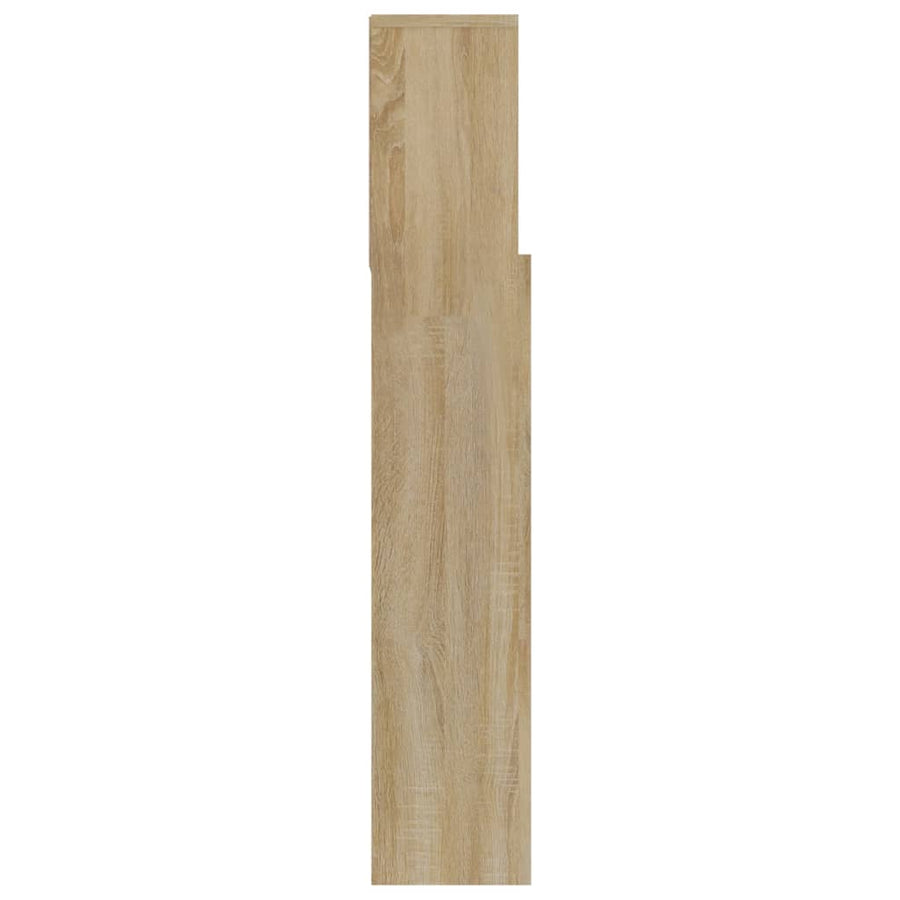 Hoofdbordkast 20X9X03,5 Cm Kleurig Sonoma eiken