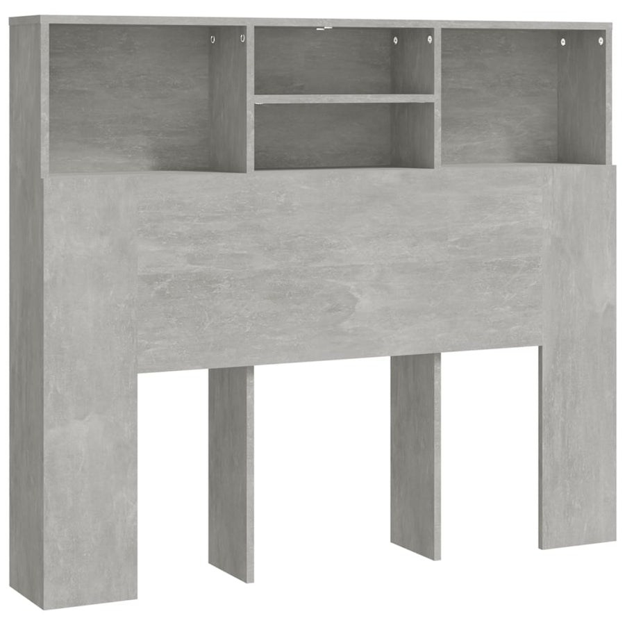 Hoofdbordkast 120x19x103,5 cm betongrijs Betongrijs