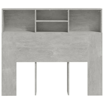 Hoofdbordkast 120x19x103,5 cm betongrijs Betongrijs