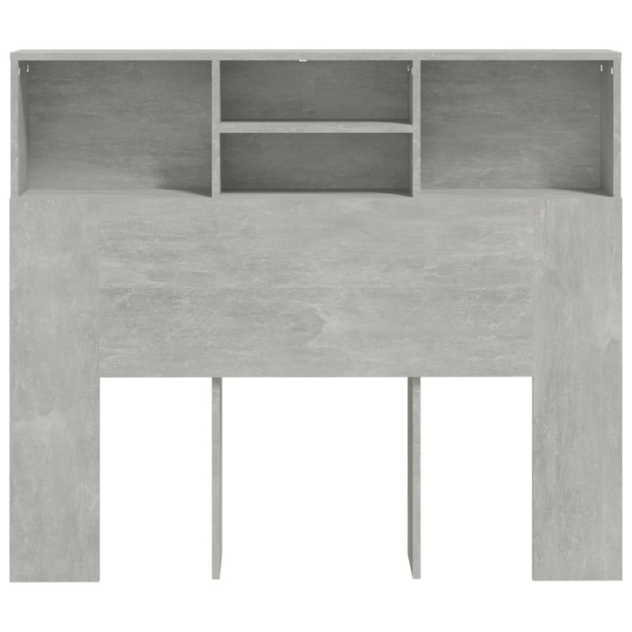 Hoofdbordkast 120x19x103,5 cm betongrijs Betongrijs